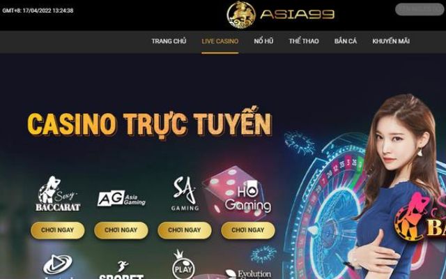Asia99Bet cá cược trực tuyến Casino
